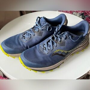 Saucony Peregrine 11 Trail Running Shoe S20641-45 size 12 US color: Storm/Gravel